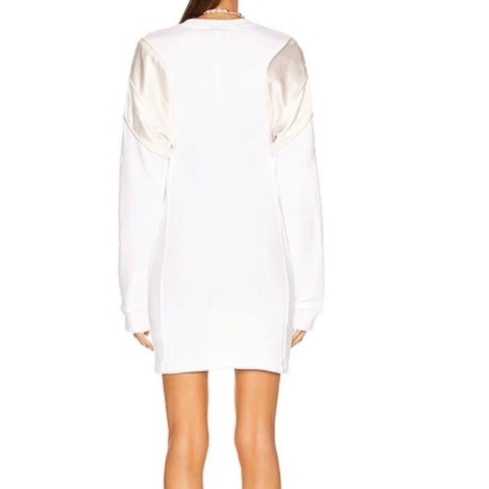 NWT RTA Adelia Dress white with satin shoulders detail - Picture 2 of 8